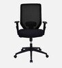 Poise Mid Back Office Chair In Black Colour Poise Mid Back Office Chair In Black Colour