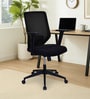 Poise Mid Back Office Chair In Black Colour Poise Mid Back Office Chair In Black Colour