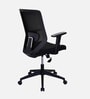 Poise Mid Back Office Chair In Black Colour Poise Mid Back Office Chair In Black Colour