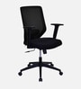 Poise Mid Back Office Chair In Black Colour Poise Mid Back Office Chair In Black Colour