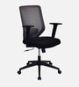 Poise Mid Back Office Chair In Grey Colour Poise Mid Back Office Chair In Grey Colour