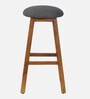 Poise Solid Wood Bar Stool In Teak Colour