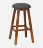 Poise Solid Wood Bar Stool In Teak Colour