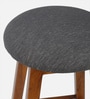 Poise Solid Wood Bar Stool In Teak Colour