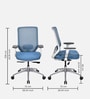 Poise Pro Office Chair In Blue Colour