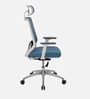 Poise Pro Office Chair In White And Blue Colour