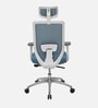 Poise Pro Office Chair In White And Blue Colour