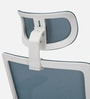 Poise Pro Office Chair In White And Blue Colour