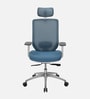 Poise Pro Office Chair In White And Blue Colour