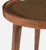 Poitiers Mango Wood End Table In Tubbaq Finish With Clear Glass Top