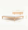 Poka King Size Bed In Pine Wood Finish