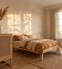 Poka King Size Bed In Pine Wood Finish