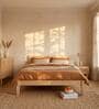 Poka King Size Bed In Pine Wood Finish