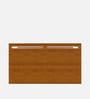 Polaris Solid Wood King Size Bed In Midas Gold Colour With Box Storage