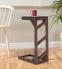 Pole C-Shape End Table In Warm Finish