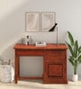 Polis Sheesham Wood Study Table In Honey Oak  Finish