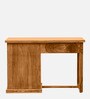 Polis Sheesham Wood Study Table In Rustic Teak Finish