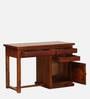 Polis Sheesham Wood Study Table In Honey Oak  Finish