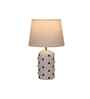 Polka Dot Ceramic Table Lamp-White
