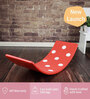 Polka Wood Red Colour Solid Wood Kids Swing in Red Colour