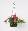 Fabric Pink Bougainvillea Flower Hanging Creepers Artificial Plants