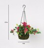Fabric Pink Bougainvillea Flower Hanging Creepers Artificial Plants