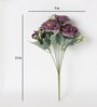 Purple Fabric Artificial Peony Flower Bunch