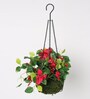 Fabric Red Bougainvillea Flower Hanging Creepers Artificial Plants