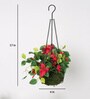 Fabric Red Bougainvillea Flower Hanging Creepers Artificial Plants