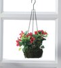 Fabric Red Bougainvillea Flower Hanging Creepers Artificial Plants