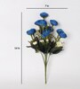 Blue Fabric Artificial Exclusive Peony Flower Bunch