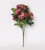 Brown Fabric Luxurious Peony Bunch Artificial Flowers