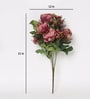 Brown Fabric Luxurious Peony Bunch Artificial Flowers