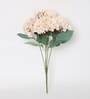 Peach Polyester Peach Exclusive Hydrangea Bunch Artificial Flowers