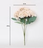 Peach Polyester Peach Exclusive Hydrangea Bunch Artificial Flowers