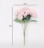 Pink Polyester Exclusive Hydrangea Bunch Artificial Flowers