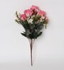 Pink Fabric Splendacious Rose Bunch Artificial Flowers