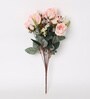 Peach Fabric Splendacious Rose Bunch Artificial Flowers