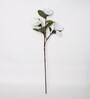 White Fabric Glorious Magnolia Artificial Flowers