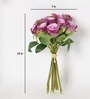Purple Fabric Artificial Exquisite Artificial Flowers