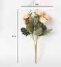 Peach Fabric Peach Stunning Rose Artificial Flowers