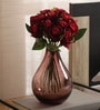 Red Fabric Shaded Exquisite Rose Bunch Artificial Flowers
