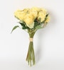 Yellow Fabric Exquisite Rose Artificial Flowers