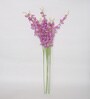 Purple Fabric Orchid Flower Sticks Artificial Flowers