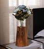 Blue Fabric Stunning Peony Artificial Flowers