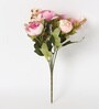 Pink Fabric Artificial Stunning Peony Flower Bunch