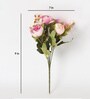 Pink Fabric Artificial Stunning Peony Flower Bunch