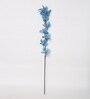 Blue Polyester Glittering Forsythia Artificial Flowers