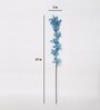 Blue Polyester Glittering Forsythia Artificial Flowers