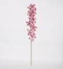 Pink Polyester Glitterin Forsythia Artificial Flowers